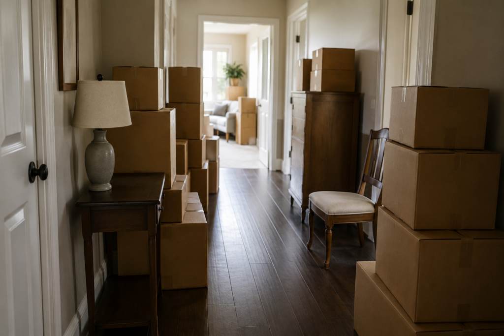 Home interior prepared for estate cleanout in London Ontario