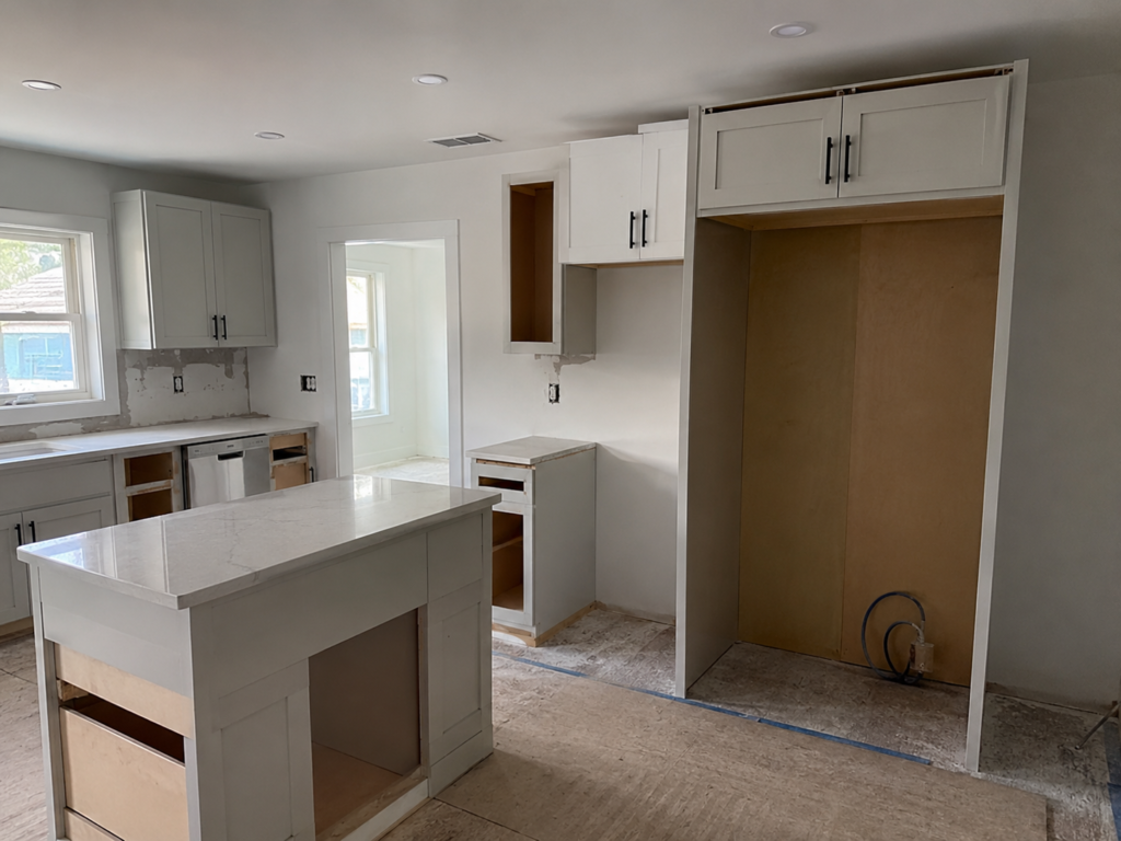 Kitchen ready for old appliance disposal in London Ontario