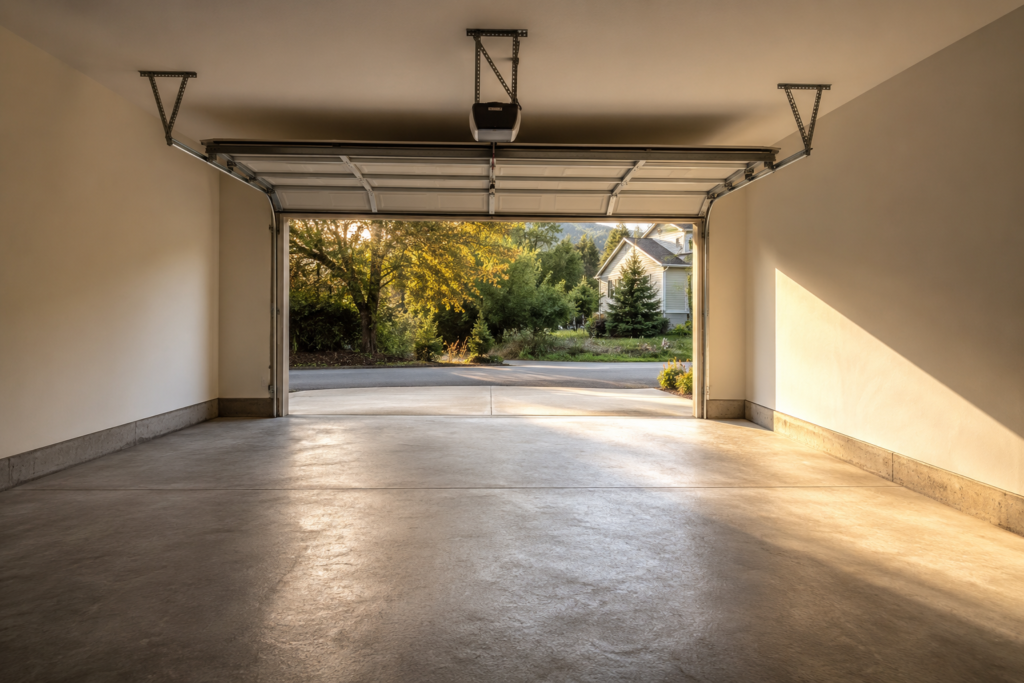 Cleared garage after same day junk removal in London Ontario